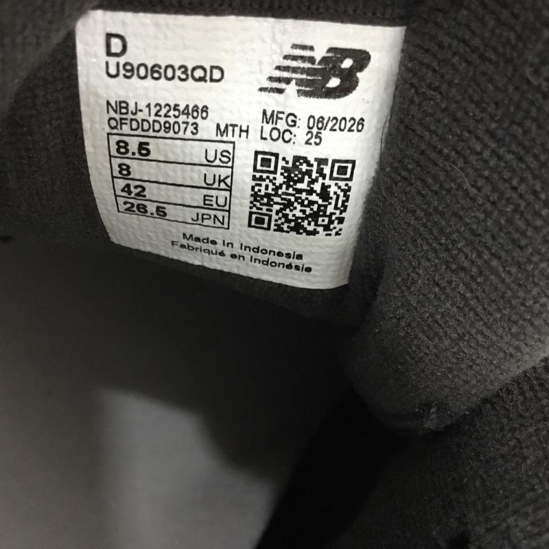 ニューバランス New Balance スニーカー スニーカー u90603QD 9060R 26.5cm 26.5cm 無地 黒 / ブラック / black メンズ USED 古着 中古 10161874