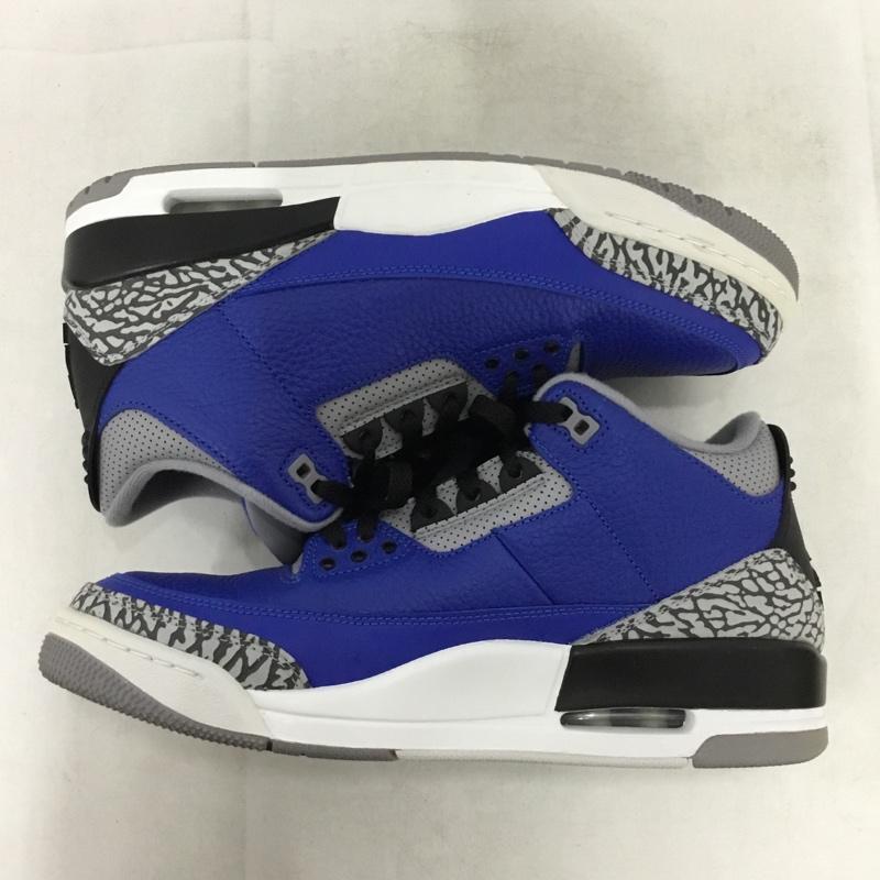 ナイキ NIKE スニーカー スニーカー CT8532-400 AIR JORDAN 3 RETRO 27.5cm 27.5cm 無地 X 総柄 マルチカラー / マルチカラー / multicolor メンズ USED 古着 中古 10161876