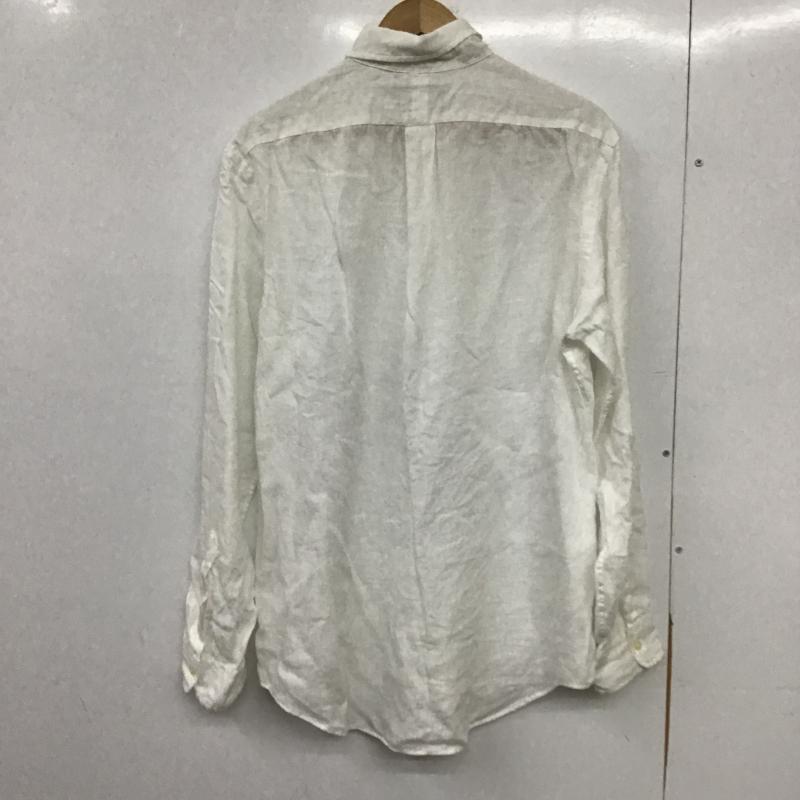 ラルフローレン RALPHLAUREN シャツ、ブラウス 長袖 長袖シャツ 刺繍シャツ カラーシャツ L ロゴ、文字 白 / ホワイト / white メンズ USED 古着 中古 10161877