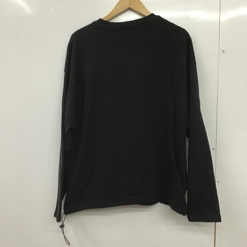 ニコアンド niko and... トレーナー 長袖 長袖トレーナー スウェット クルーネック プルオーバー 3 無地 黒 / ブラック / black メンズ USED 古着 中古 10161878