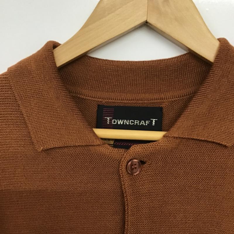 タウンクラフト TOWNCRAFT カーディガン 長袖 長袖カーディガン 前ボタン ニットカーディガン XL 無地 茶 / ブラウン / brown メンズ USED 古着 中古 10161880