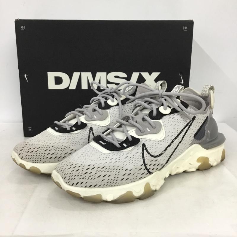 ナイキ NIKE スニーカー スニーカー CD4373-005 NIKE REACT VISION リアクト ビジョン 28cm 28.0cm ロゴ、文字 白 / ホワイト / white X 灰 / グレー / gray X 黒 / ブラック / black メンズ USED 古着 中古 10161881