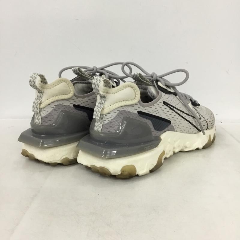 ナイキ NIKE スニーカー スニーカー CD4373-005 NIKE REACT VISION リアクト ビジョン 28cm 28.0cm ロゴ、文字 白 / ホワイト / white X 灰 / グレー / gray X 黒 / ブラック / black メンズ USED 古着 中古 10161881