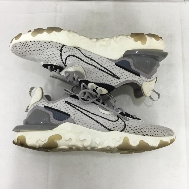 ナイキ NIKE スニーカー スニーカー CD4373-005 NIKE REACT VISION リアクト ビジョン 28cm 28.0cm ロゴ、文字 白 / ホワイト / white X 灰 / グレー / gray X 黒 / ブラック / black メンズ USED 古着 中古 10161881