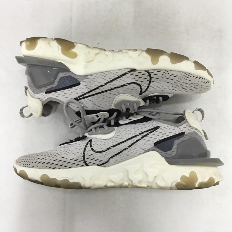 ナイキ NIKE スニーカー スニーカー CD4373-005 NIKE REACT VISION リアクト ビジョン 28cm 28.0cm ロゴ、文字 白 / ホワイト / white X 灰 / グレー / gray X 黒 / ブラック / black メンズ USED 古着 中古 10161881