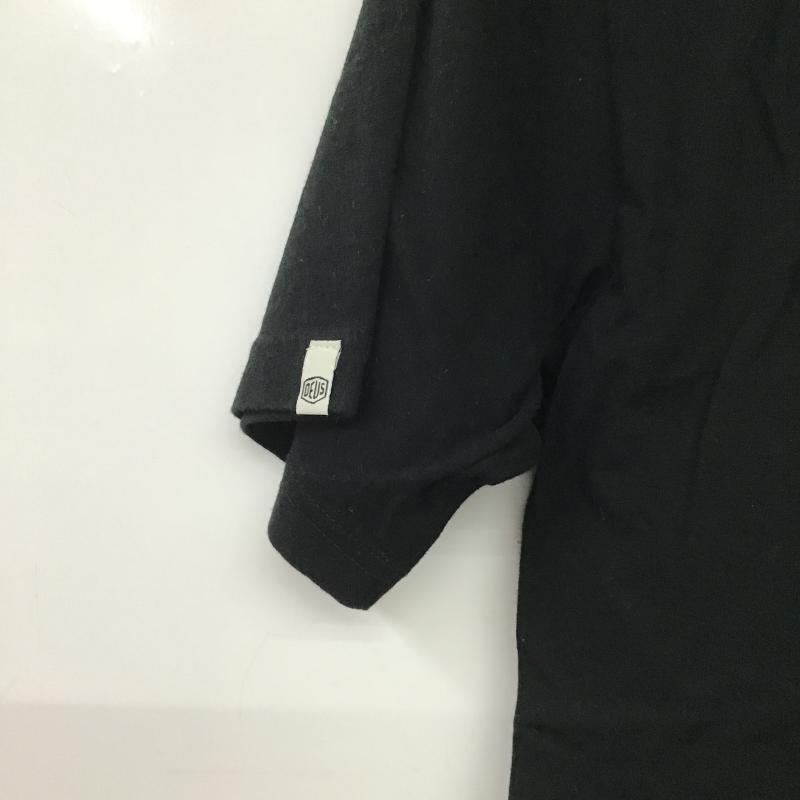 デウスエクスマキナ DEUS EX MACHINA Tシャツ 半袖 半袖カットソー プリントTシャツ クルーネックカットソー M 無地 黒 / ブラック / black メンズ USED 古着 中古 10161882