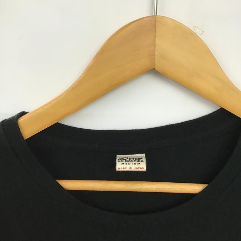 デウスエクスマキナ DEUS EX MACHINA Tシャツ 半袖 半袖カットソー プリントTシャツ クルーネックカットソー M 無地 黒 / ブラック / black メンズ USED 古着 中古 10161882
