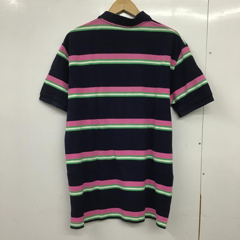 ポロバイラルフローレン Polo by RALPH LAUREN ポロシャツ 半袖 半袖ポロシャツ カラーシャツ 半袖カットソー L ボーダー柄 マルチカラー / マルチカラー / multicolor メンズ USED 古着 中古 10161883