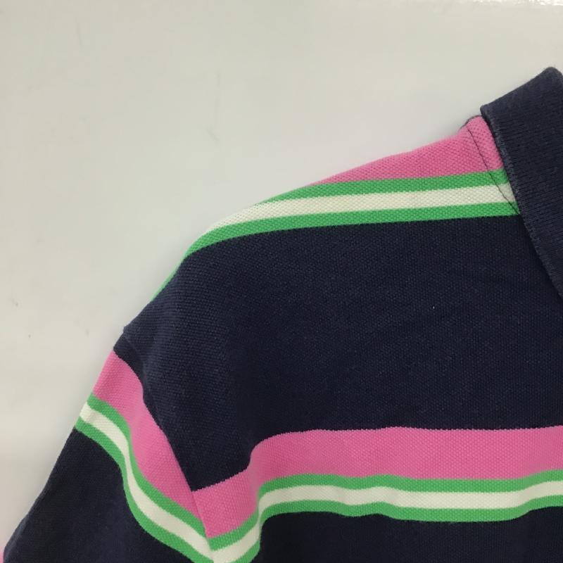 ポロバイラルフローレン Polo by RALPH LAUREN ポロシャツ 半袖 半袖ポロシャツ カラーシャツ 半袖カットソー L ボーダー柄 マルチカラー / マルチカラー / multicolor メンズ USED 古着 中古 10161883