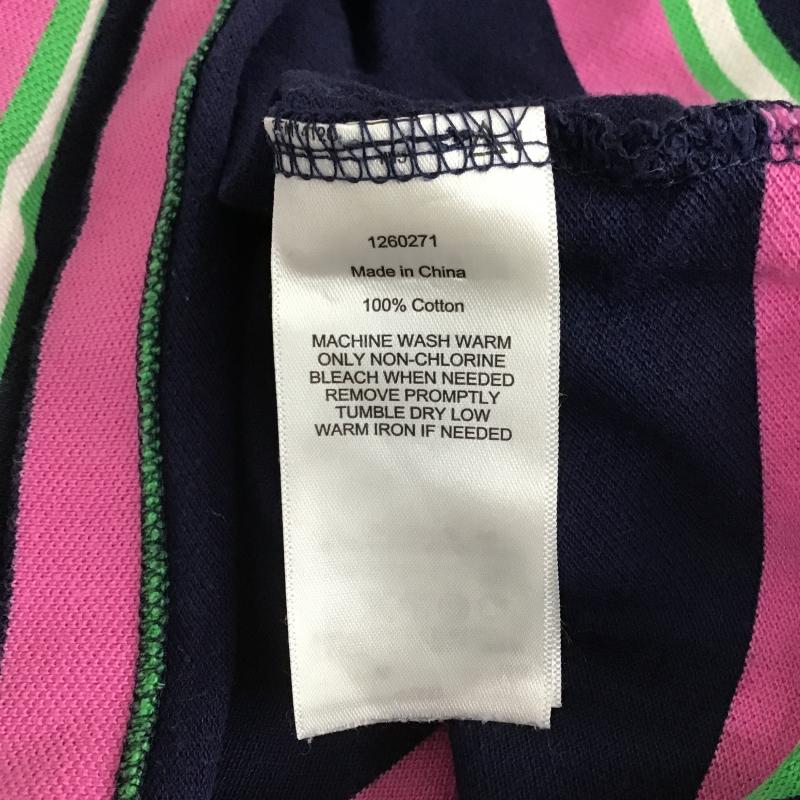 ポロバイラルフローレン Polo by RALPH LAUREN ポロシャツ 半袖 半袖ポロシャツ カラーシャツ 半袖カットソー L ボーダー柄 マルチカラー / マルチカラー / multicolor メンズ USED 古着 中古 10161883