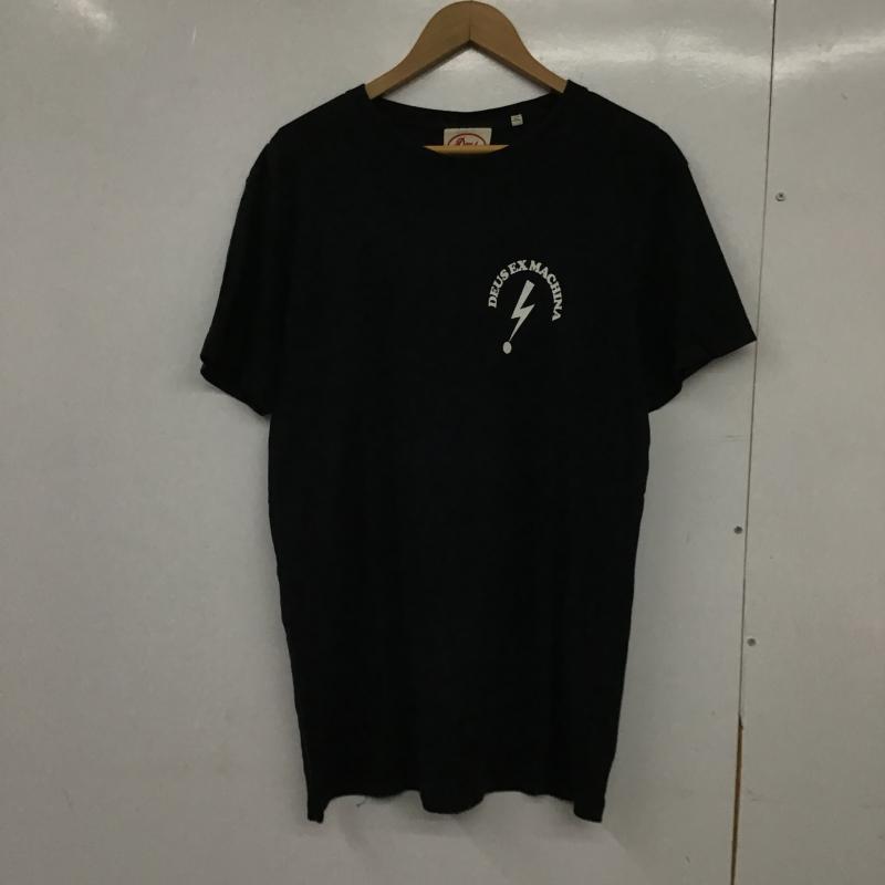デウスエクスマキナ DEUS EX MACHINA Tシャツ 半袖 半袖カットソー プリントTシャツ クルーネックカットソー L プリント 黒 / ブラック / black メンズ USED 古着 中古 10161885
