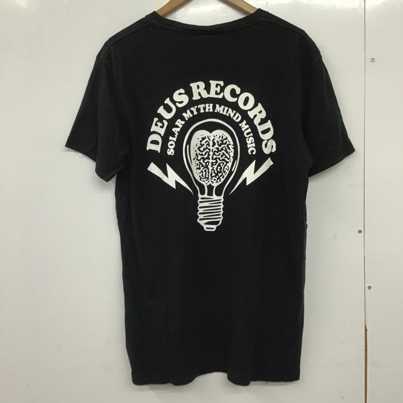 デウスエクスマキナ DEUS EX MACHINA Tシャツ 半袖 半袖カットソー プリントTシャツ クルーネックカットソー L プリント 黒 / ブラック / black メンズ USED 古着 中古 10161885