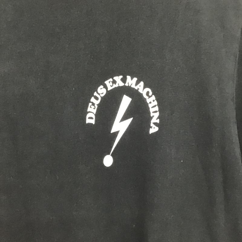 デウスエクスマキナ DEUS EX MACHINA Tシャツ 半袖 半袖カットソー プリントTシャツ クルーネックカットソー L プリント 黒 / ブラック / black メンズ USED 古着 中古 10161885