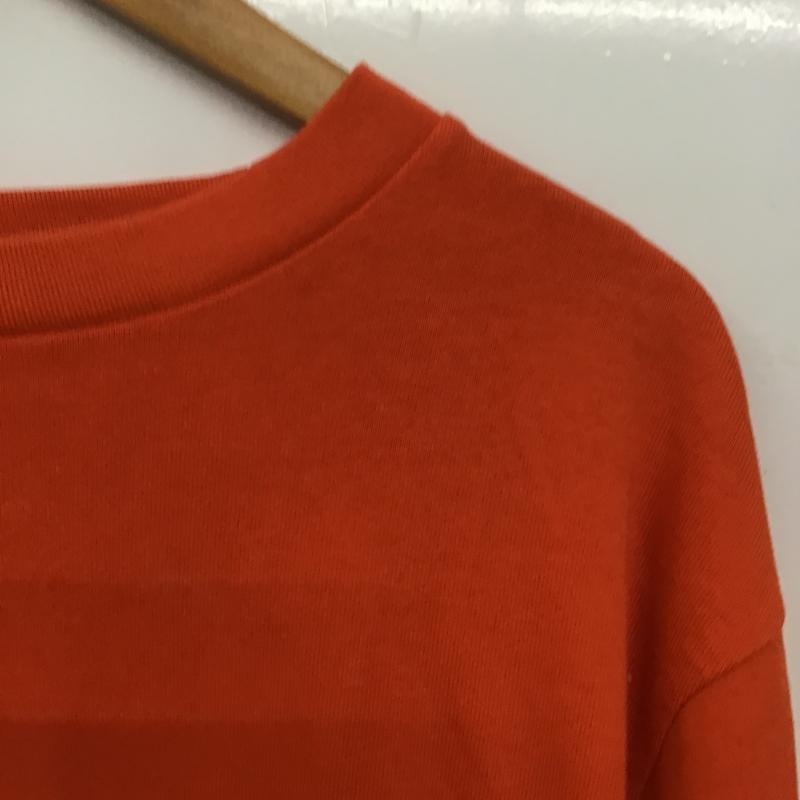 ギャップ GAP Tシャツ 半袖 半袖カットソー プリントTシャツ クルーネックカットソー S 無地 橙 / オレンジ / orange メンズ USED 古着 中古 10161893