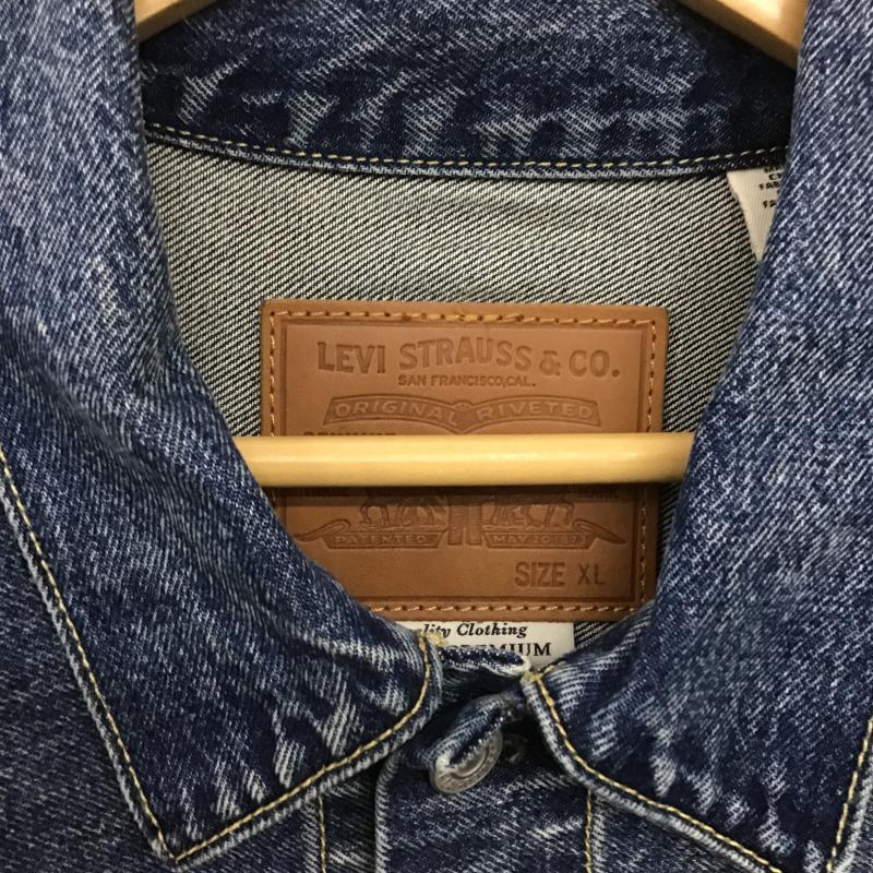 リーバイストラウスアンドコー Levi Strauss & co. ジャケット、上着 ジャンパー、ブルゾン デニムジャケット Gジャン アウター カジュアルジャケット XL 無地 インディゴ / インディゴ / Indigo メンズ USED 古着 中古 10161901