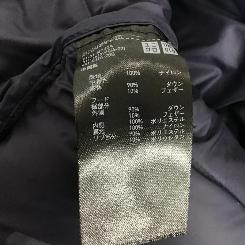 ユニクロ UNIQLO ジャケット、上着 ジャンパー、ブルゾン ジップアップジャケット ダウンジャケット アウター L 無地 ダークグレー / ダークグレー / メンズ USED 古着 中古 10161903