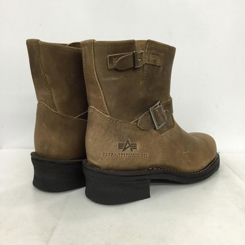アルファインダストリー Alpha Industries ブーツ エンジニアブーツ ALS-70014 ショートエンジニアブーツ 27cm 27.0cm 無地 茶 / ブラウン / brown メンズ USED 古着 中古 10161904