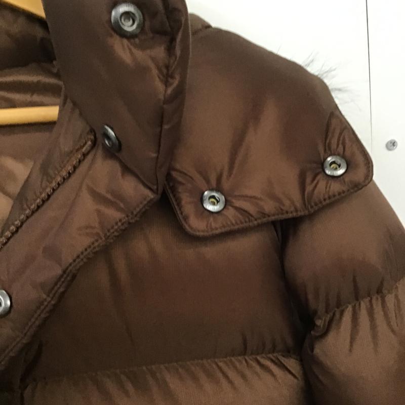 ユニクロ UNIQLO ジャケット、上着 ジャンパー、ブルゾン ジップアップダウンジャケット アウター L 無地 茶 / ブラウン / brown メンズ USED 古着 中古 10161906