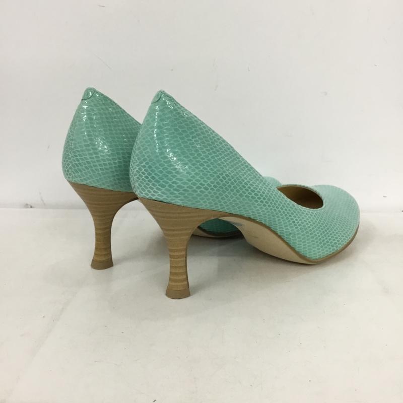 ノイエディフュージョン neue diffusion パンプス パンプス 25cm 25.0cm 無地 水色 / ライトブルー / レディース USED 古着 中古 10161907