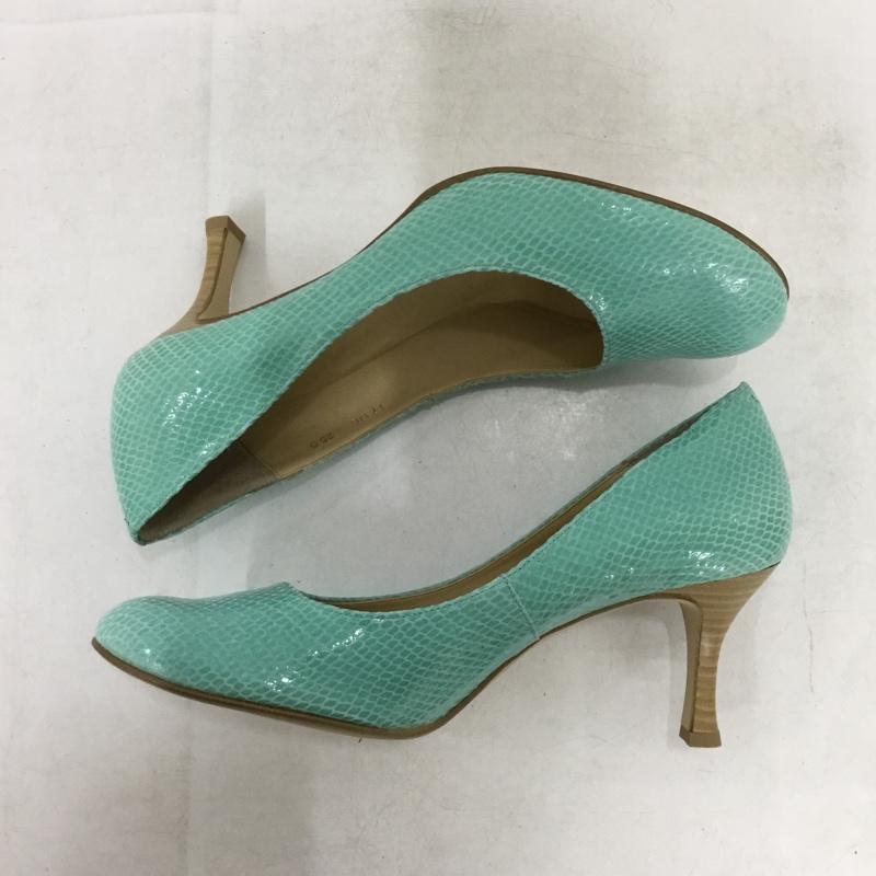 ノイエディフュージョン neue diffusion パンプス パンプス 25cm 25.0cm 無地 水色 / ライトブルー / レディース USED 古着 中古 10161907