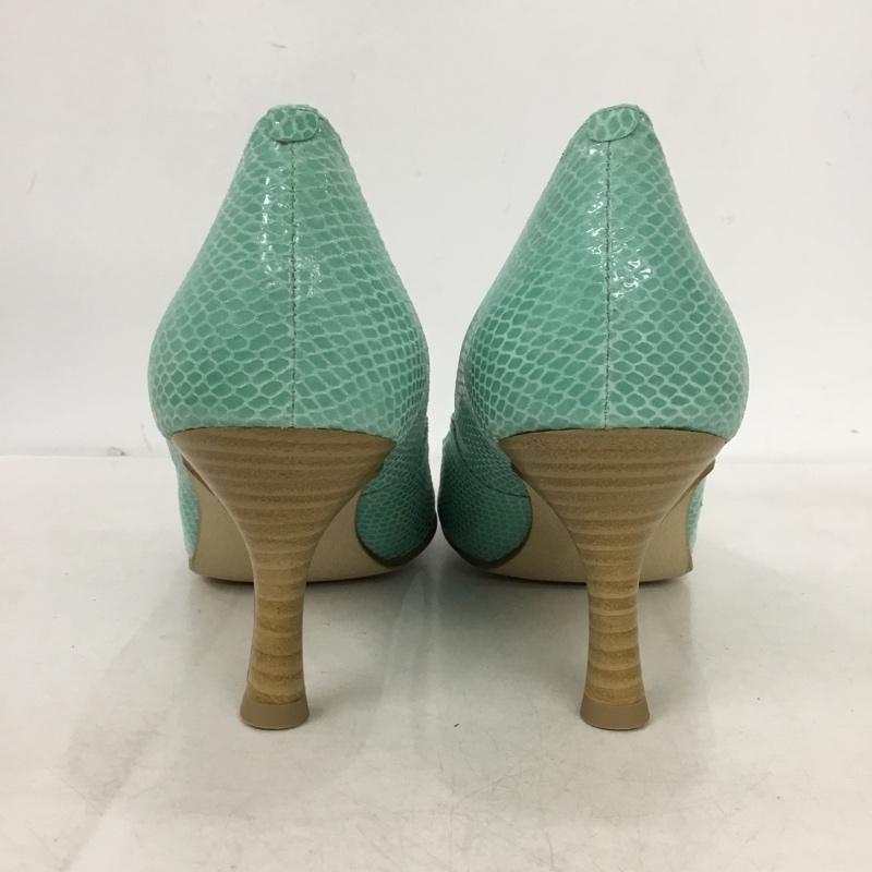 ノイエディフュージョン neue diffusion パンプス パンプス 25cm 25.0cm 無地 水色 / ライトブルー / レディース USED 古着 中古 10161907