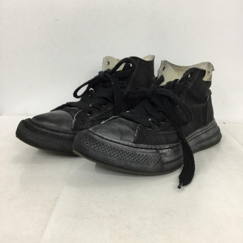 メゾンミハラヤスヒロ Maison MIHARA YASUHIRO スニーカー スニーカー B13FW701 YUCCA OG Sole Over-dyed Canvas High-top 無地 黒 / ブラック / black メンズ USED 古着 中古 10161911