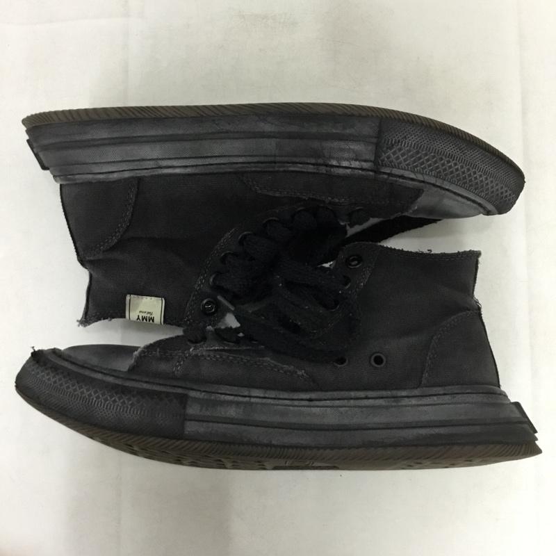 メゾンミハラヤスヒロ Maison MIHARA YASUHIRO スニーカー スニーカー B13FW701 YUCCA OG Sole Over-dyed Canvas High-top 無地 黒 / ブラック / black メンズ USED 古着 中古 10161911