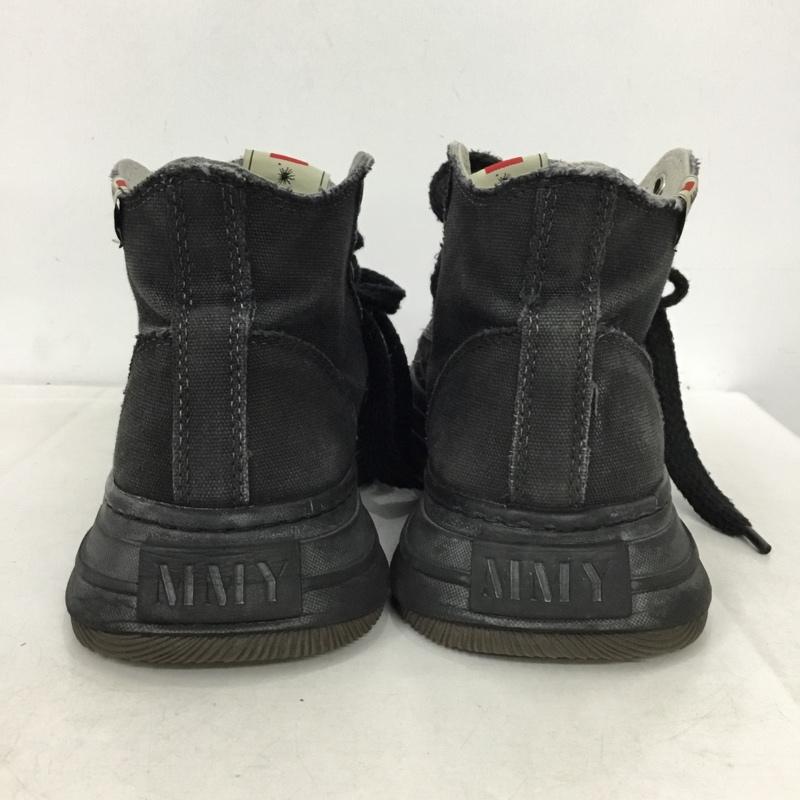 メゾンミハラヤスヒロ Maison MIHARA YASUHIRO スニーカー スニーカー B13FW701 YUCCA OG Sole Over-dyed Canvas High-top 無地 黒 / ブラック / black メンズ USED 古着 中古 10161911