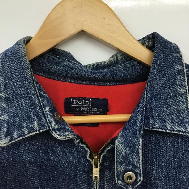ポロバイラルフローレン Polo by RALPH LAUREN ジャケット、上着 ジャンパー、ブルゾン ジップアップデニムジャケット Gジャン アウター L 刺繍 インディゴ / インディゴ / Indigo メンズ USED 古着 中古 10161912