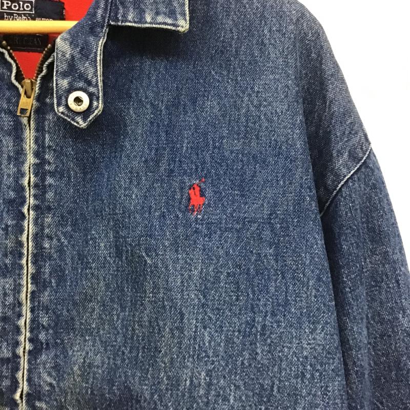ポロバイラルフローレン Polo by RALPH LAUREN ジャケット、上着 ジャンパー、ブルゾン ジップアップデニムジャケット Gジャン アウター L 刺繍 インディゴ / インディゴ / Indigo メンズ USED 古着 中古 10161912