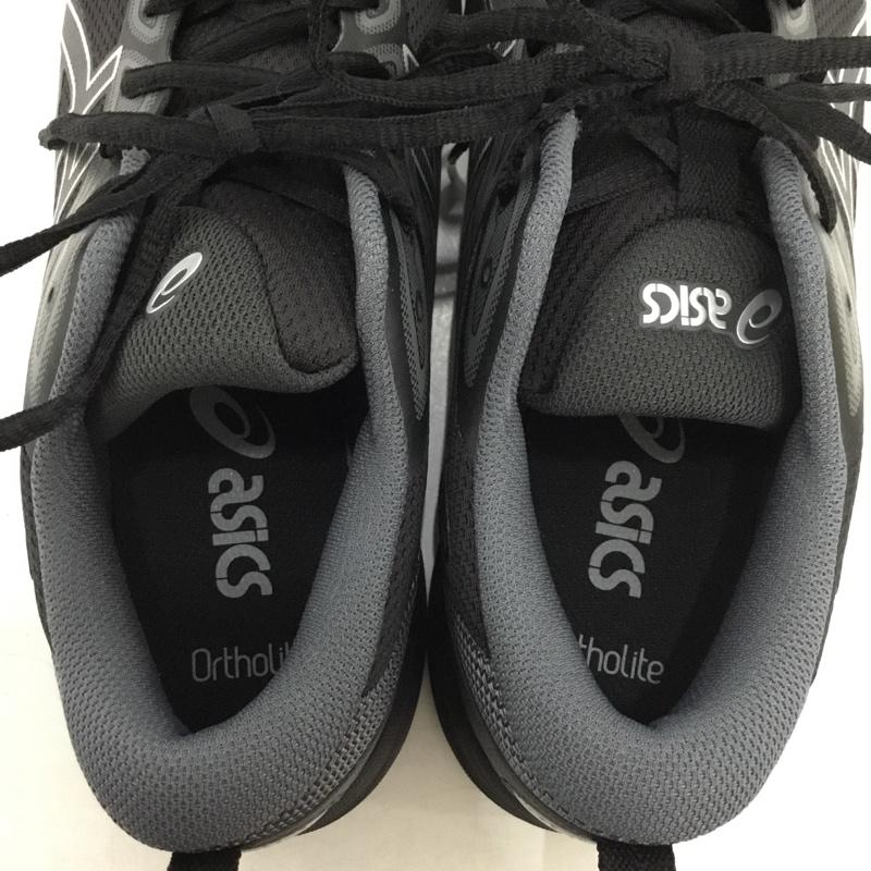 アシックス ASICS スニーカー スニーカー 1203A601 25cm 25.0cm 無地 黒 / ブラック / black X 灰 / グレー / gray メンズ USED 古着 中古 10161913