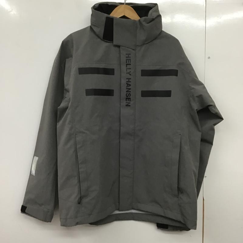 ヘリーハンセン HELLY HANSEN ジャケット、上着 ジャンパー、ブルゾン ジップアップジャケット ナイロンジャケット アウター L ロゴ、文字 灰 / グレー / gray メンズ USED 古着 中古 10161916