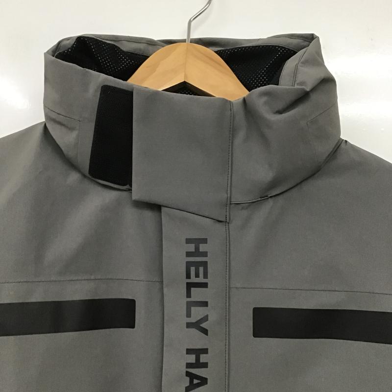 ヘリーハンセン HELLY HANSEN ジャケット、上着 ジャンパー、ブルゾン ジップアップジャケット ナイロンジャケット アウター L ロゴ、文字 灰 / グレー / gray メンズ USED 古着 中古 10161916