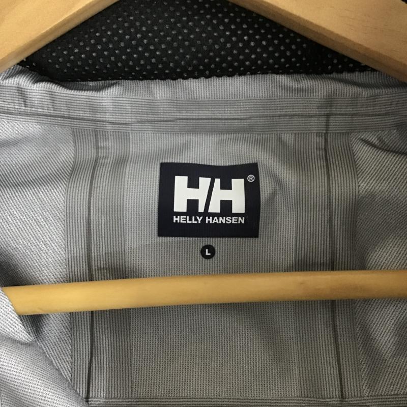 ヘリーハンセン HELLY HANSEN ジャケット、上着 ジャンパー、ブルゾン ジップアップジャケット ナイロンジャケット アウター L ロゴ、文字 灰 / グレー / gray メンズ USED 古着 中古 10161916