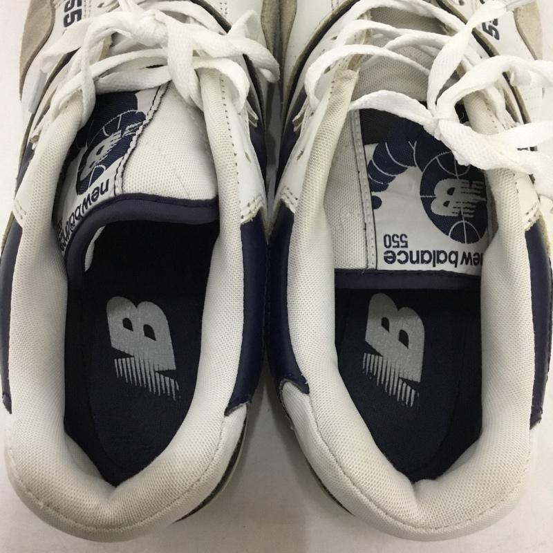 ニューバランス New Balance スニーカー スニーカー BB550WA1 アトモス 28.5cm 28.5cm 無地 白 / ホワイト / white X 紺 / ネイビー / navy メンズ USED 古着 中古 10161917