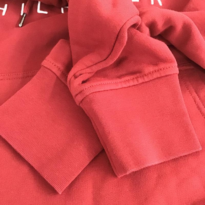 トミーヒルフィガー TOMMY HILFIGER パーカー 長袖 M ロゴ、文字 えんじ / ワインレッド / dark red メンズ USED 古着 中古 10161919