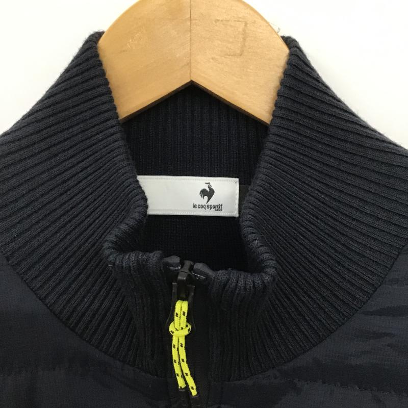 ルコックスポルティフ le coq sportif ジャケット、上着 ジャンパー、ブルゾン ジップアップジャケット ジャージ アウター L ロゴ、文字 紺 / ネイビー / navy メンズ USED 古着 中古 10161922