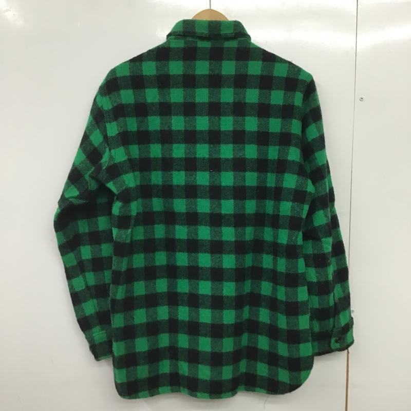 ウールリッチ WOOLRICH シャツ、ブラウス 長袖 長袖シャツ チェックシャツ カラーシャツ M チェック 緑 / グリーン / green メンズ USED 古着 中古 10161923