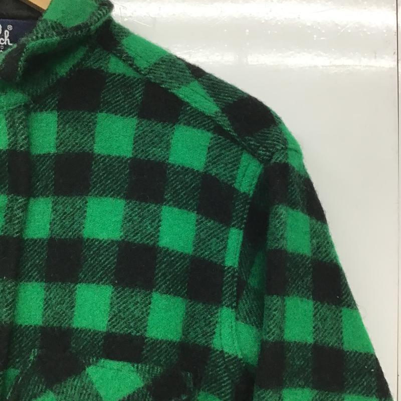 ウールリッチ WOOLRICH シャツ、ブラウス 長袖 長袖シャツ チェックシャツ カラーシャツ M チェック 緑 / グリーン / green メンズ USED 古着 中古 10161923