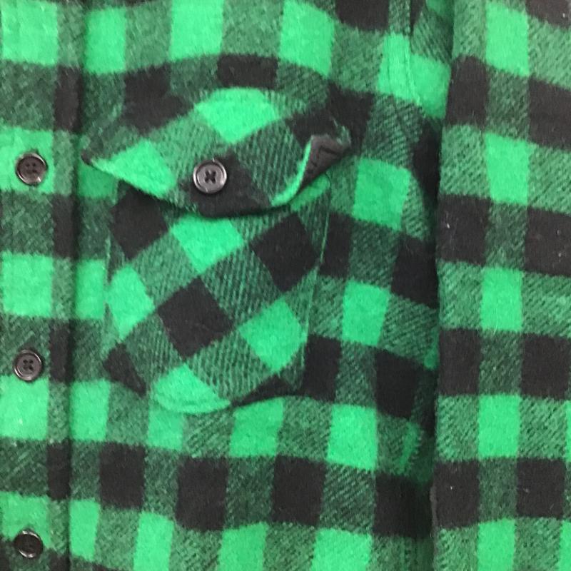 ウールリッチ WOOLRICH シャツ、ブラウス 長袖 長袖シャツ チェックシャツ カラーシャツ M チェック 緑 / グリーン / green メンズ USED 古着 中古 10161923