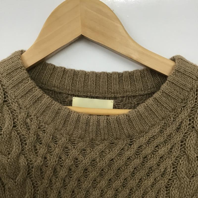 フリークスストア FREAK S STORE ニット、セーター 長袖 長袖ニットカットソー クルーネック セーター S  ベージュ / ベージュ / beige メンズ USED 古着 中古 10161924