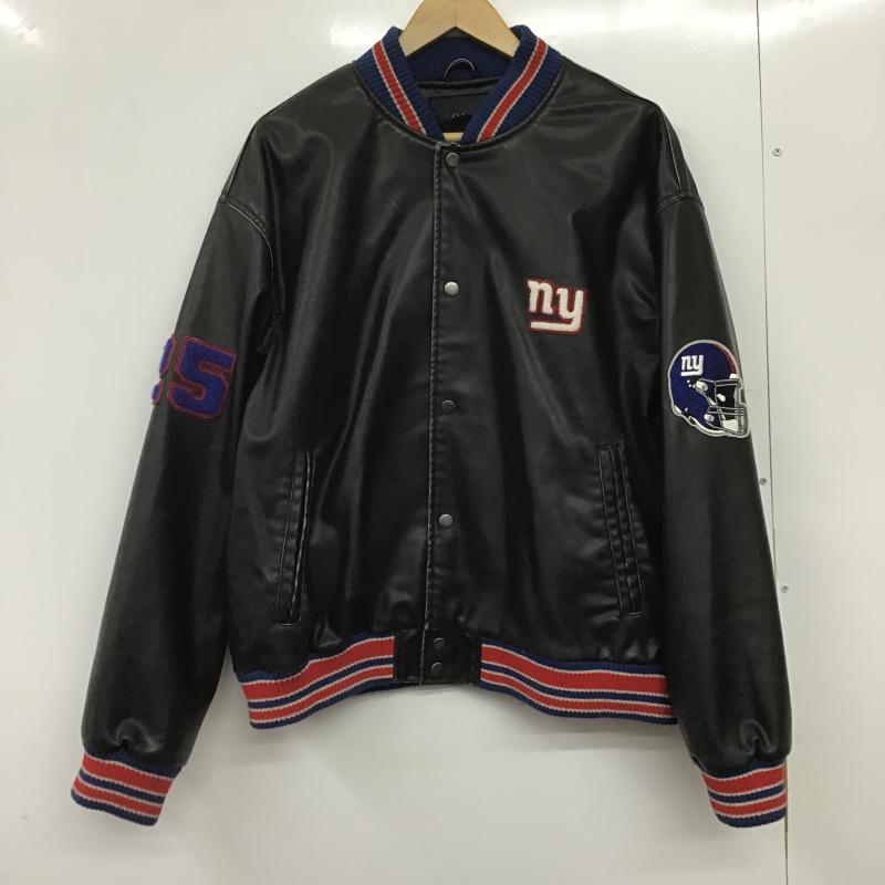 ザラ ZARA ジャケット、上着 ジャンパー、ブルゾン スタジャン アウター 古着 前ボタン L ロゴ、文字 黒 / ブラック / black メンズ USED 古着 中古 10161925