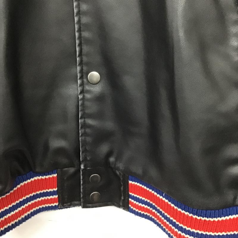 ザラ ZARA ジャケット、上着 ジャンパー、ブルゾン スタジャン アウター 古着 前ボタン L ロゴ、文字 黒 / ブラック / black メンズ USED 古着 中古 10161925