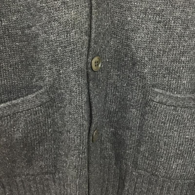 ポロバイラルフローレン Polo by RALPH LAUREN カーディガン 長袖 長袖カーディガン 前ボタン ニットカーディガン M ロゴ、文字 ダークグレー / ダークグレー / メンズ USED 古着 中古 10161926