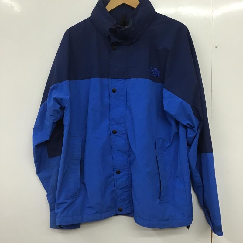 ザノースフェイス THE NORTH FACE ジャケット、上着 ジャンパー、ブルゾン ジップアップナイロンジャケット アウター L ロゴ、文字 青 / ブルー / blue メンズ USED 古着 中古 10161928