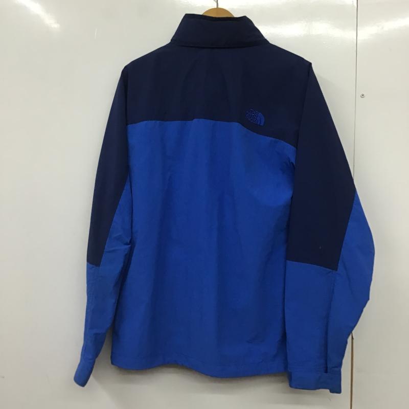ザノースフェイス THE NORTH FACE ジャケット、上着 ジャンパー、ブルゾン ジップアップナイロンジャケット アウター L ロゴ、文字 青 / ブルー / blue メンズ USED 古着 中古 10161928