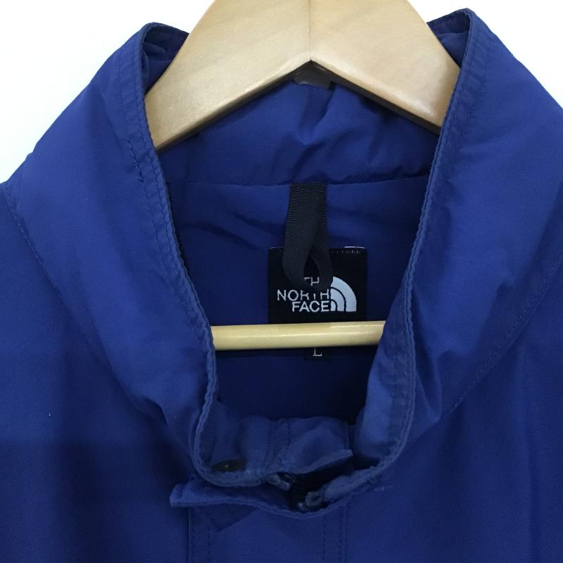 ザノースフェイス THE NORTH FACE ジャケット、上着 ジャンパー、ブルゾン ジップアップナイロンジャケット アウター L ロゴ、文字 青 / ブルー / blue メンズ USED 古着 中古 10161928