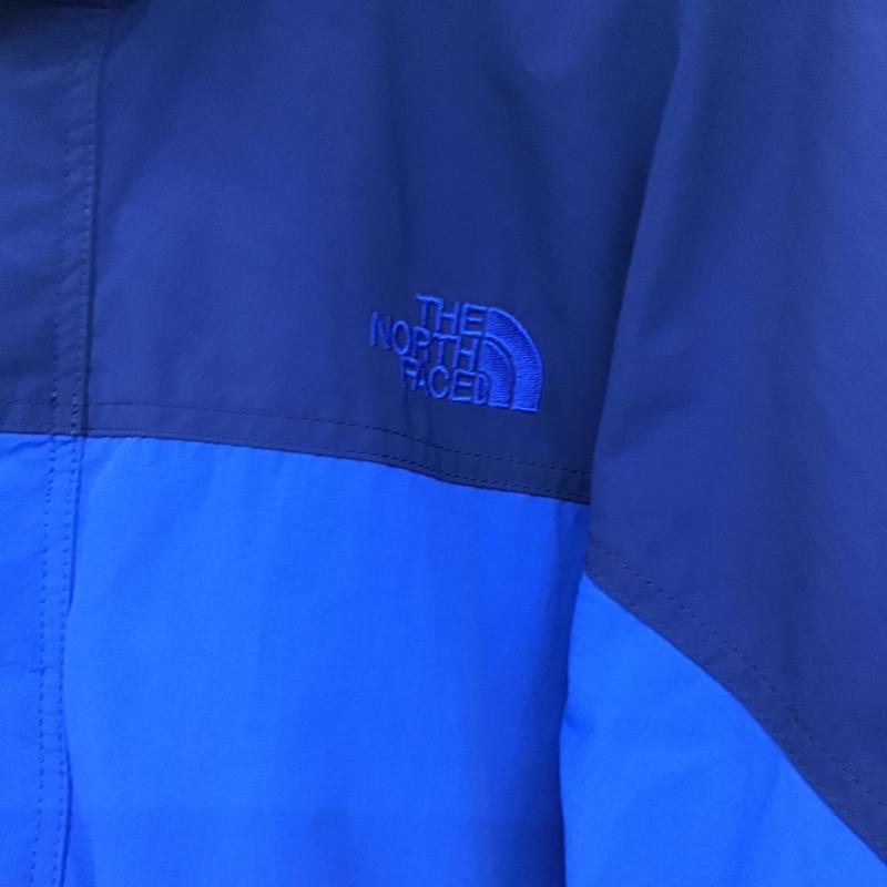 ザノースフェイス THE NORTH FACE ジャケット、上着 ジャンパー、ブルゾン ジップアップナイロンジャケット アウター L ロゴ、文字 青 / ブルー / blue メンズ USED 古着 中古 10161928