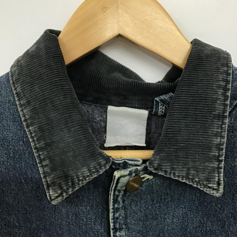 カーハート Carhartt ジャケット、上着 ジャンパー、ブルゾン デニムジャケット Gジャン アウター カジュアルジャケット ロゴ、文字 インディゴ / インディゴ / Indigo メンズ USED 古着 中古 10161929
