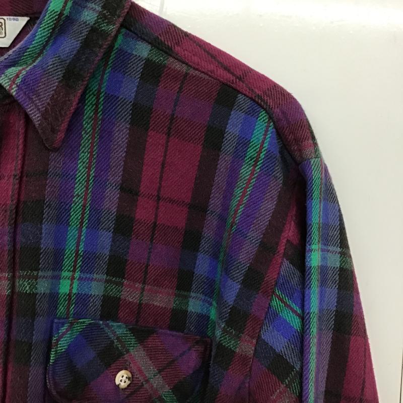 ファイブブラザー FIVE BROTHER シャツ、ブラウス 長袖 長袖シャツ チェックシャツ カラーシャツ XL チェック マルチカラー / マルチカラー / multicolor メンズ USED 古着 中古 10161930